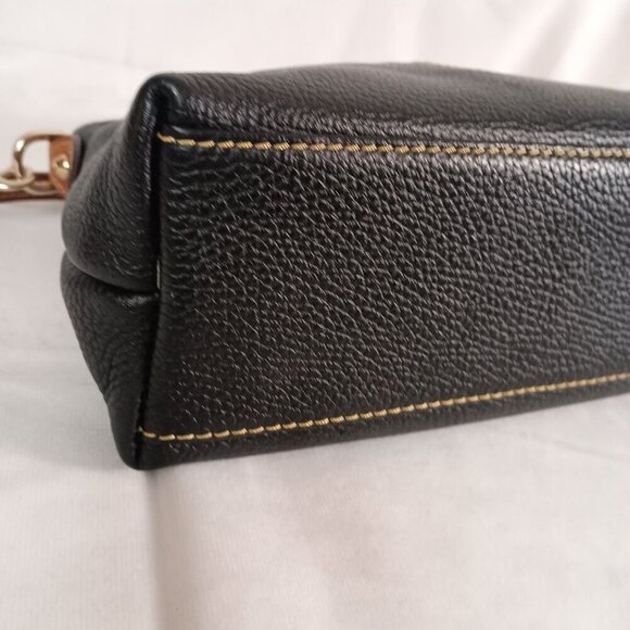 Dooney & Bourke Dillen Crossbody Satchel Pebble Grain Leather Navy - Picture 6 of 14